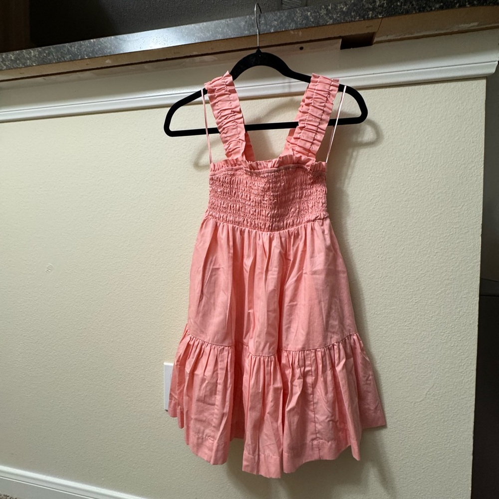 Abercrombie & Fitch Coral Smocked Dress